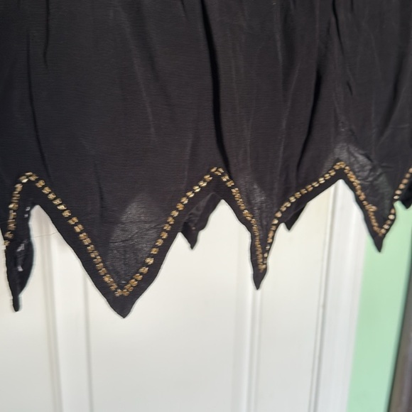 Spell Black Mazzy Sequin Star Mini Skirt Boho Festival Summer Love Hippie Size 8 - Picture 9 of 12